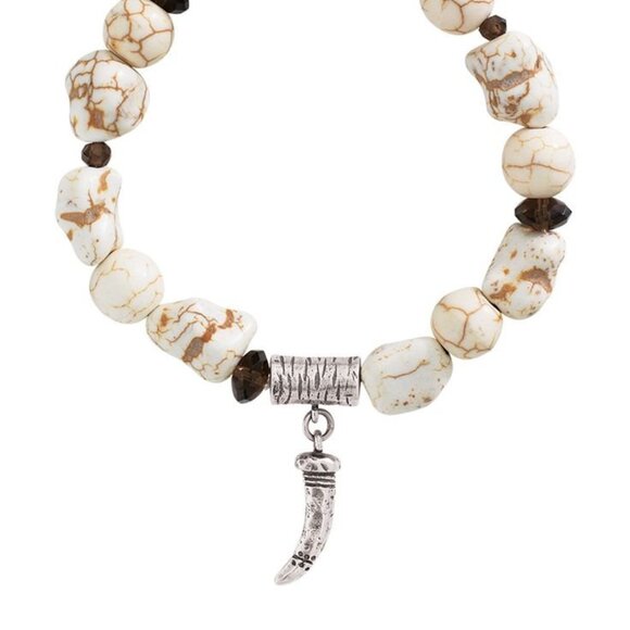 Silpada Jewelry - B3221 Silpada Fossil Flecks Stretch Bracelet